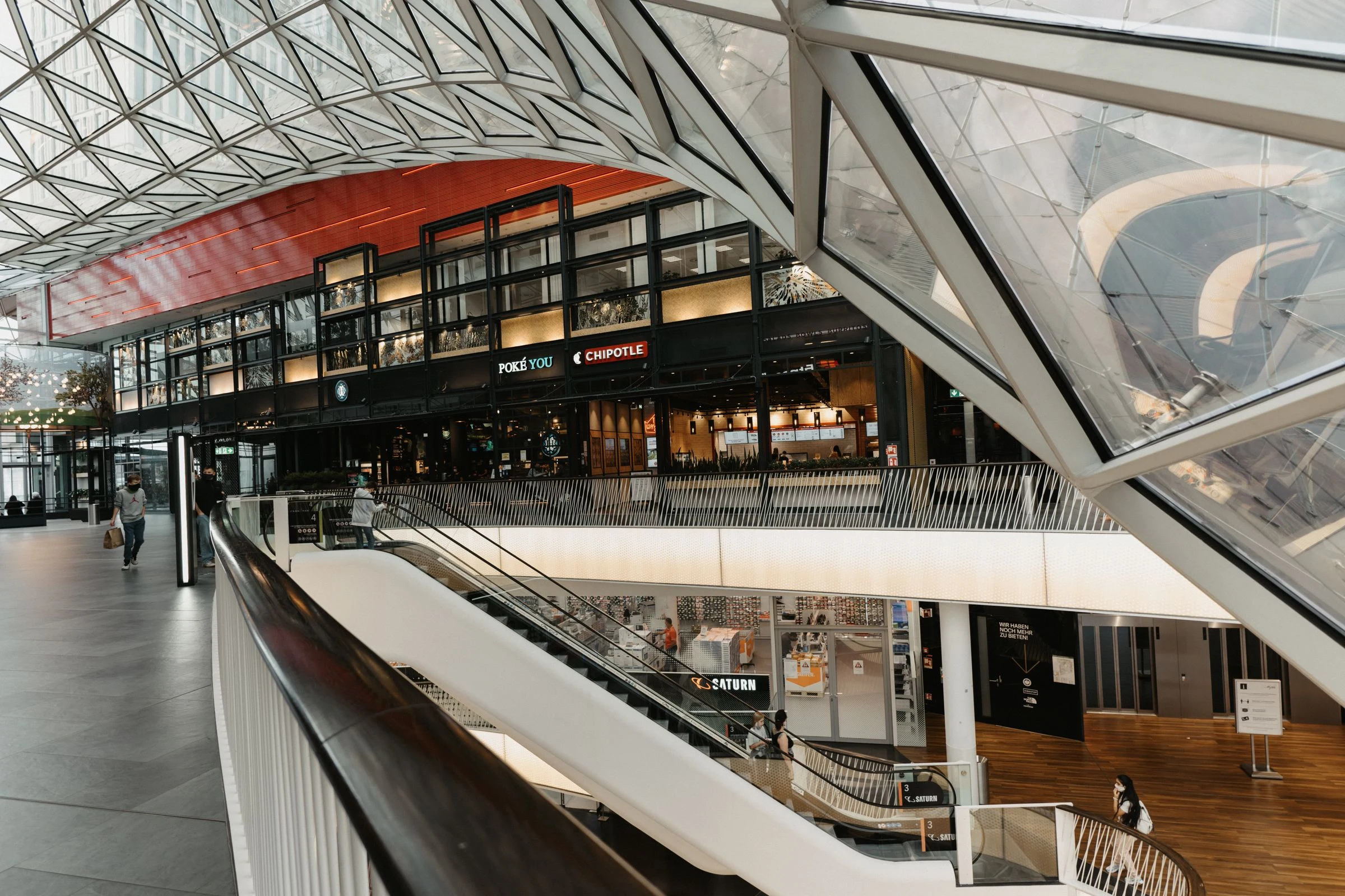 Shopping centre atrium and shared areas